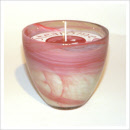 Bio-Duftkerze -Parfum du Midi- im Glas, Rot, Ø 10cm