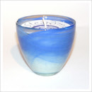 Bio-Duftkerze Nuit d’ Été- im Glas, Blau, Ø 10cm