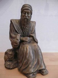 Osho Statue Bronze-Sitzend 